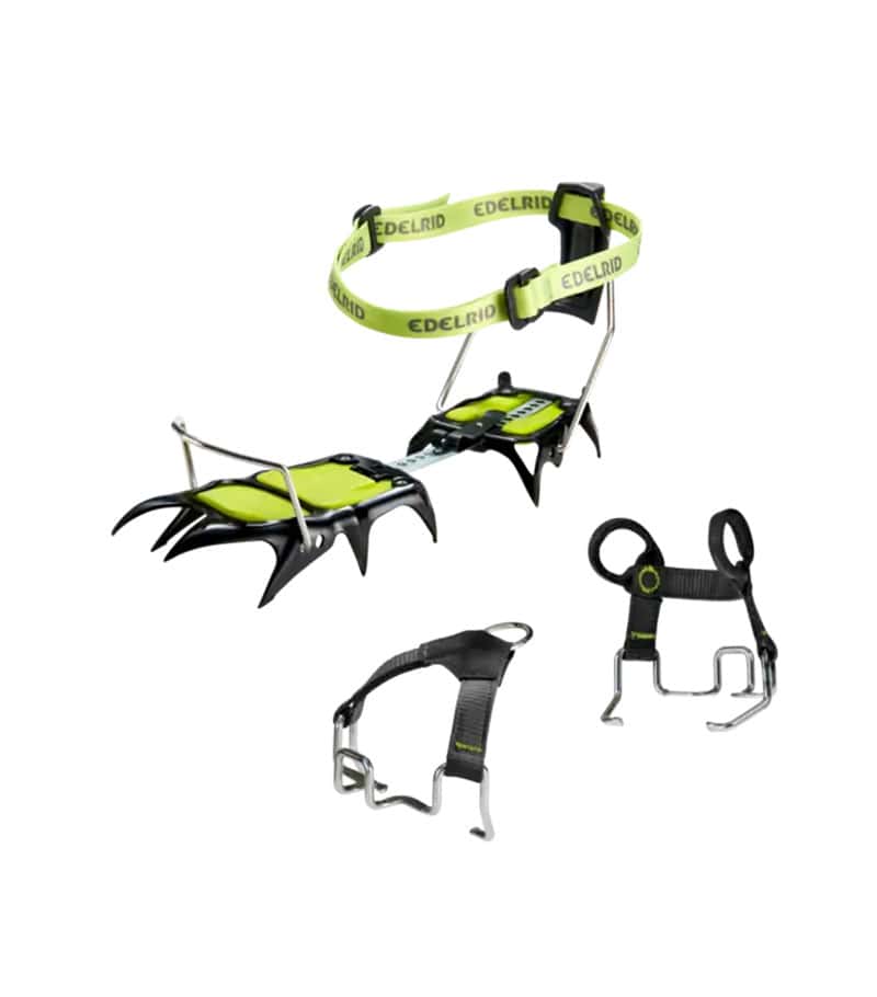 Ramponi per ghiaccio Shaark di Edelrid colore giallo e nero