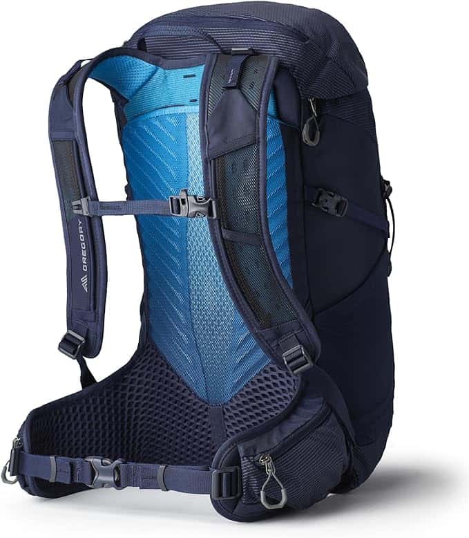 Idee regalo per trekking montagna e arrampicata 12 zaino da trekking Juno 30 di Gregory colore nero e blu4