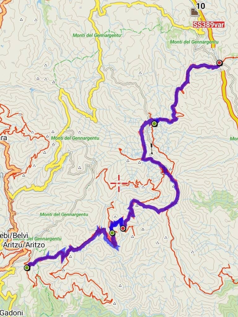 mappa sentieri gennargentu