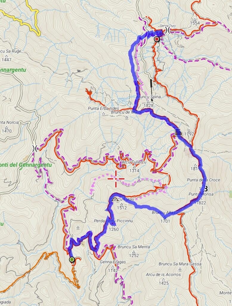 Guida completa al GTG - La Gran Traversata del Gennargentu in Sardegna 5 GTG Tappa 2 Gran Traversata del Gennargentu