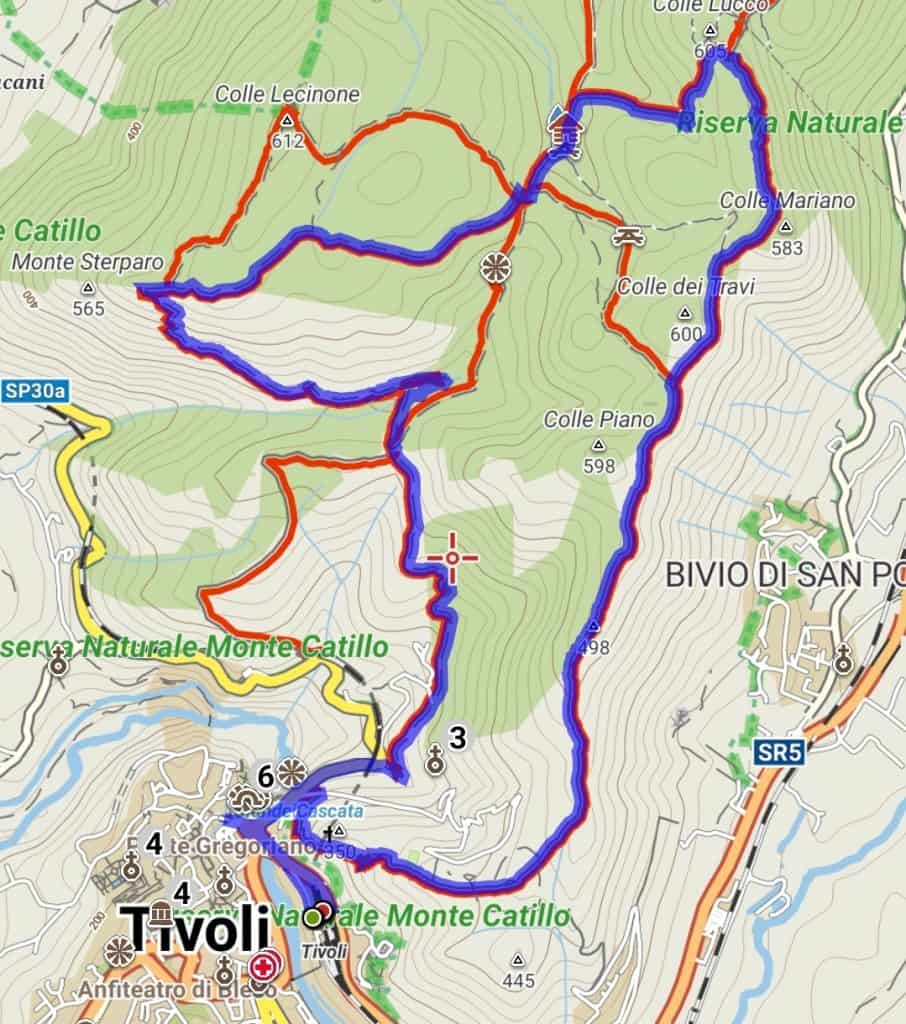Tivoli map