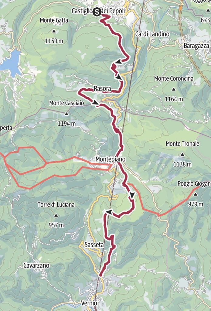 Via Lana e Seta Tappa 4 da Castiglione dei Pepoli a Vernio