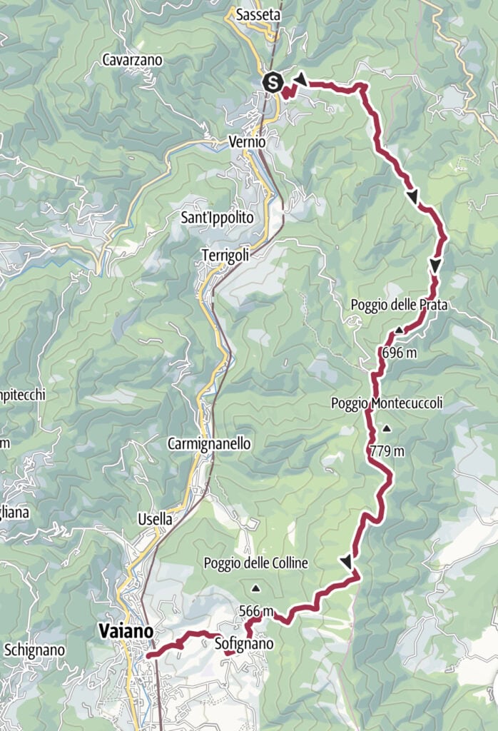 Via Lana e Seta Tappa 5 da Vernio a Vaiano
