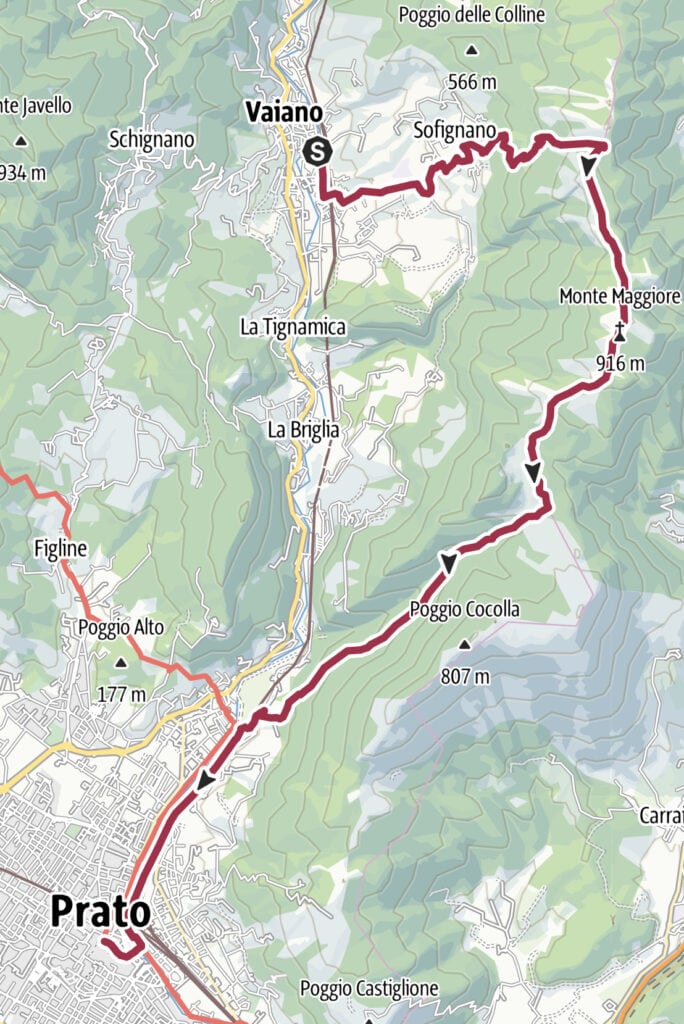 Via Lana e Seta Tappa 6 da Vaiano a Prato